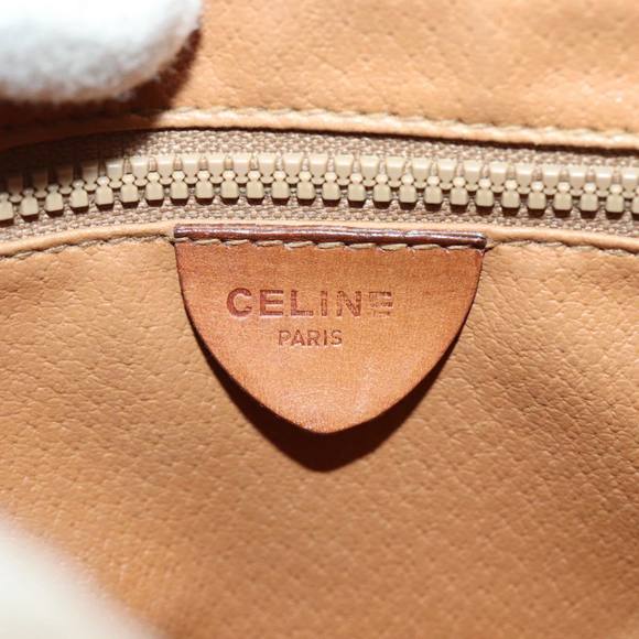 CELINE Macadam Canvas Shoulder Bag PVC Leather Brown Auth 79666 - Picture 16 of 16